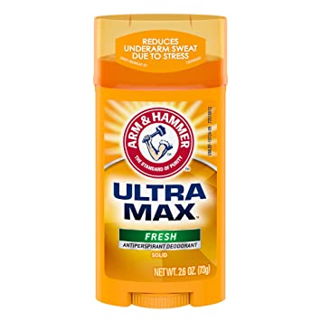 Arm & Hammer Ultra Max Desodorante - Fresh - Solid Wide Stick - 2.6Oz