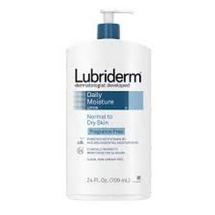 Lubriderm Daily Moisture Full Body Lotion, Fragrance-Free, 24 fl. oz