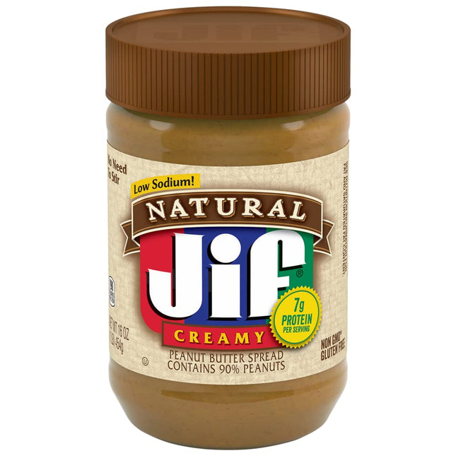 Jif Creamy Natural Peanut Butt