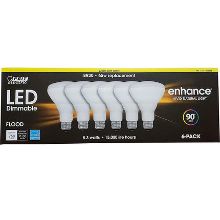 Feit Electric LED Dimmable 8.3W 2700K Soft White 6 Count