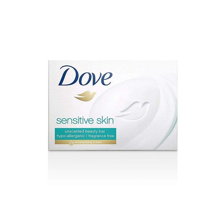 Dove Beauty Bar More Moisturizing Than Bar Soap For Softer Skin, Fragrance-Free, Hypoallergenic Beauty Bar Sensitive Skin With Gentle Cleanser 3.75 Oz