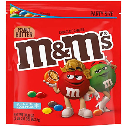 M&M s 34 Oz Peanut Butter Choc