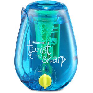 Bostitch Twist-N-Sharp Manual Pencil Sharpener Assorted Colors