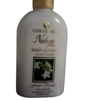 Coramodio Loción De Cuerpo Body Lotion Fresca Vainilla Ideal Para Despues Del Baño Diario Proporciona Aroma Especial Hidrata Y Suaviza La Piel. Conten