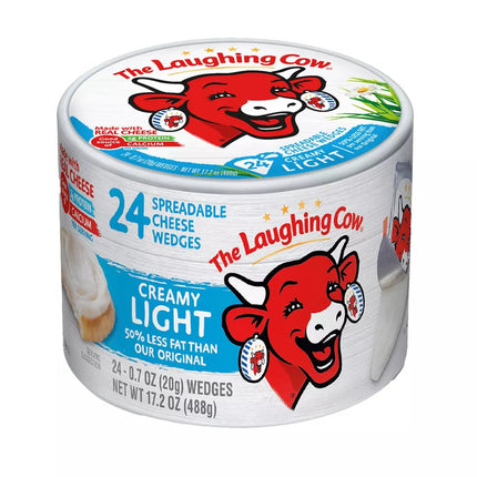 The Laughing Cow Spreadable Cheese Spread Creamy Light 24 Ct 488Gr