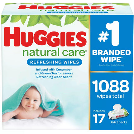 Huggies,Refreshing Wipes 64 Co